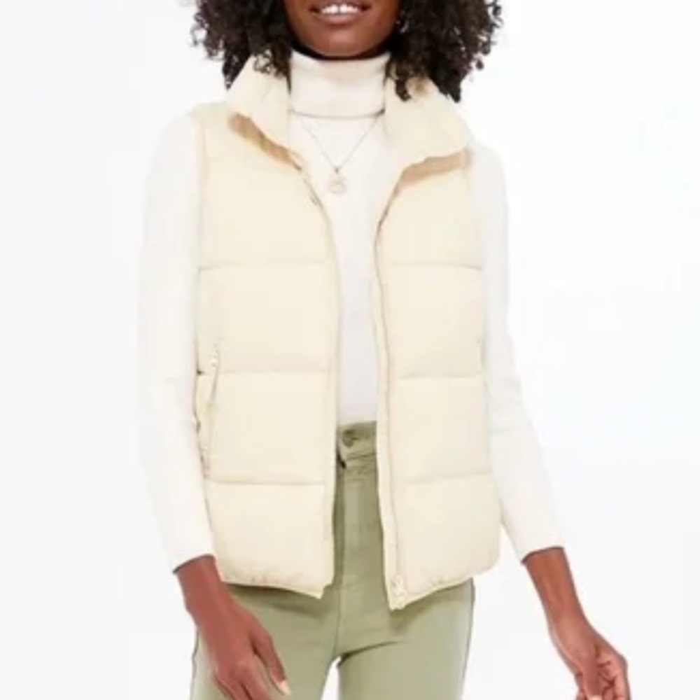 Tuckernuck Pomander Place Yellow Asher Zip Up Puffer Vest Large